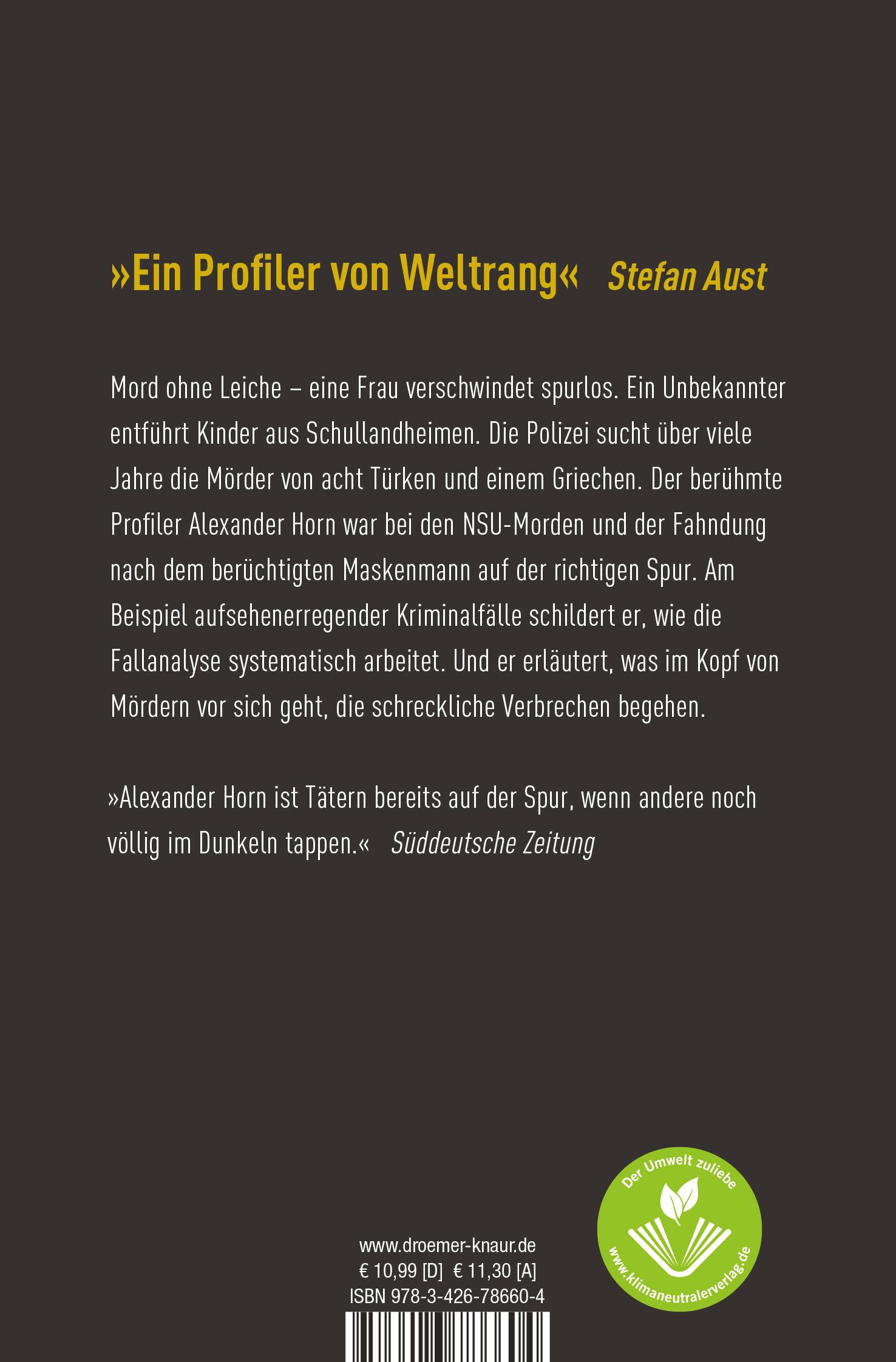 Rückseite: 9783426786604 | Die Logik der Tat | Alexander Horn | Taschenbuch | 253 S. | Deutsch