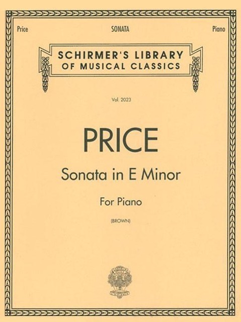 Cover: 73999824919 | Sonata in E Minor | Rae Linda Brown | Taschenbuch | Buch | Englisch