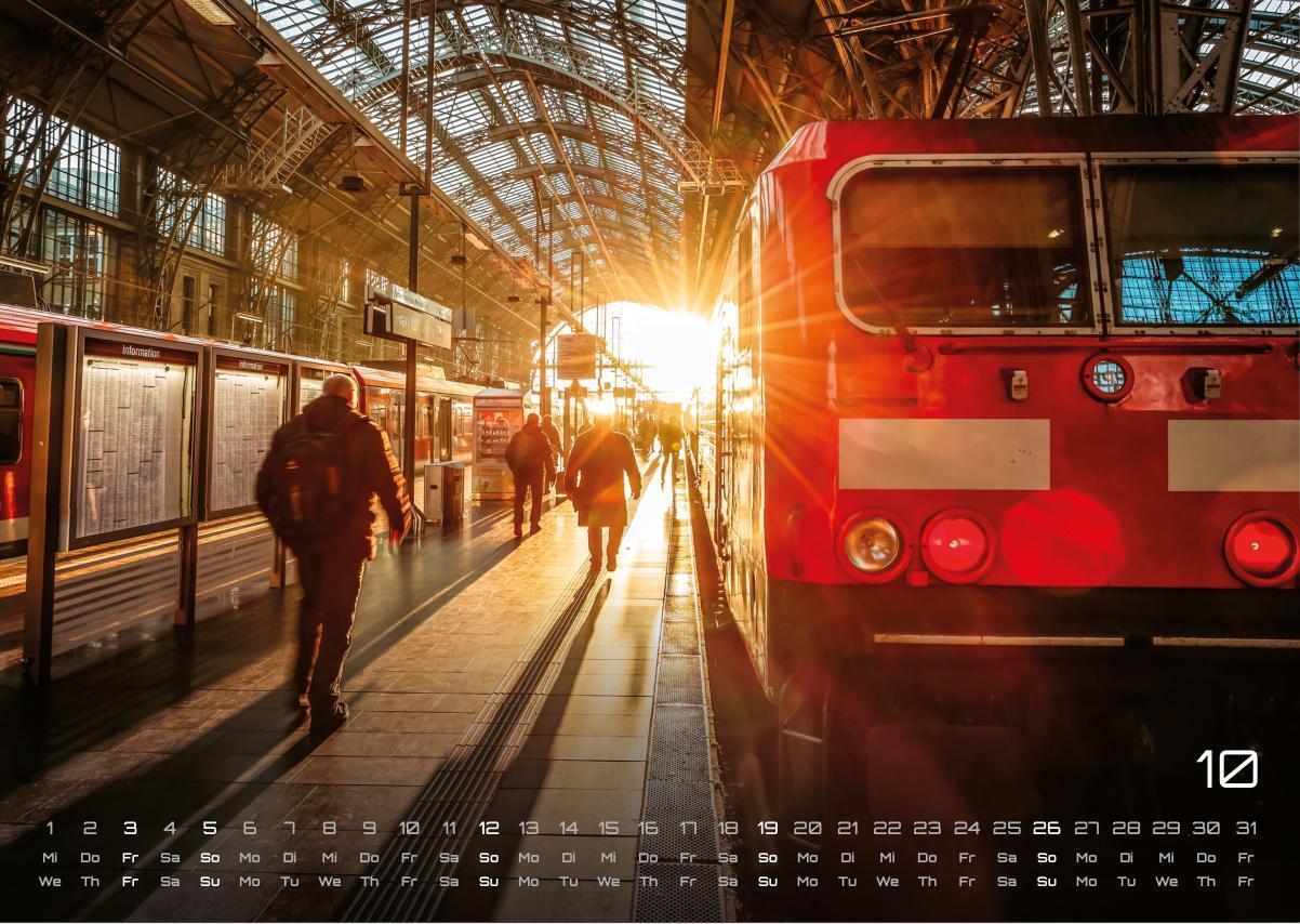 Bild: 9783986734503 | Eisenbahn - faszinierende Bahnwelt - 2025 - Kalender DIN A3 | de