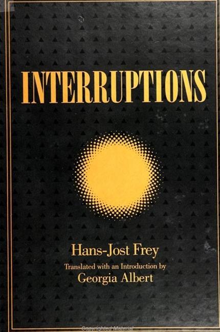 Cover: 9780791430200 | Interruptions | Hans-Jost Frey | Taschenbuch | Kartoniert / Broschiert