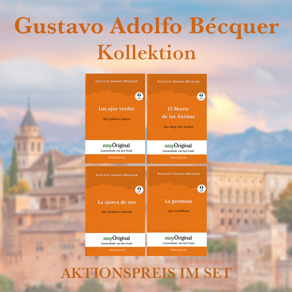 Cover: 9783991127468 | Gustavo Adolfo Bécquer Kollektion (Bücher + 4 Audio-CDs) -...