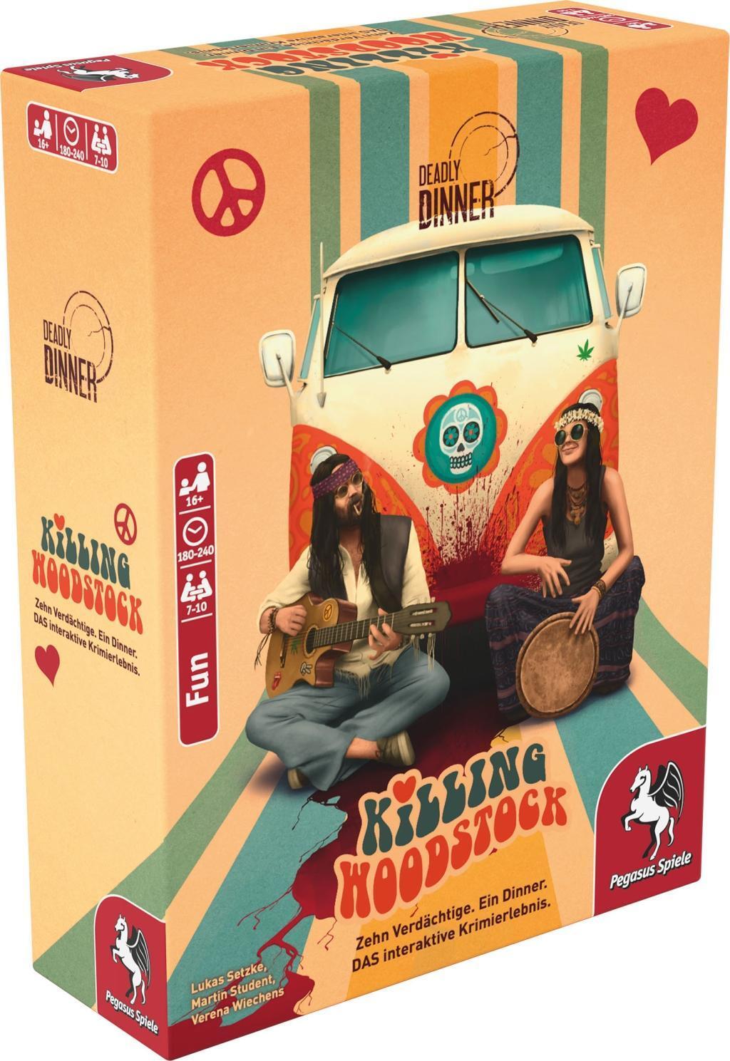 Cover: 4250231730481 | Deadly Dinner - Killing Woodstock | Lukas Setzke (u. a.) | Spiel