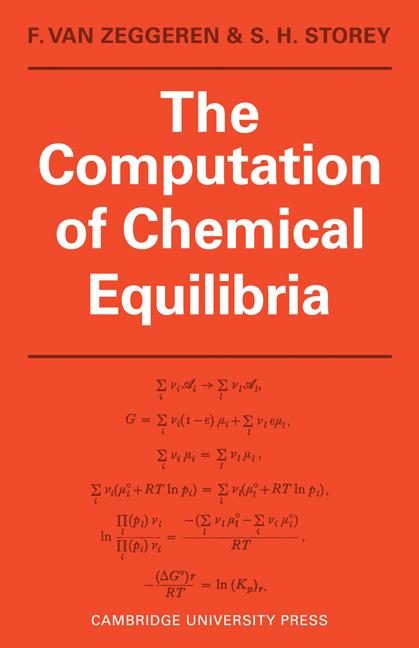 Cover: 9780521172257 | The Computation of Chemical Equilibria | Van Zeggeren F (u. a.) | Buch