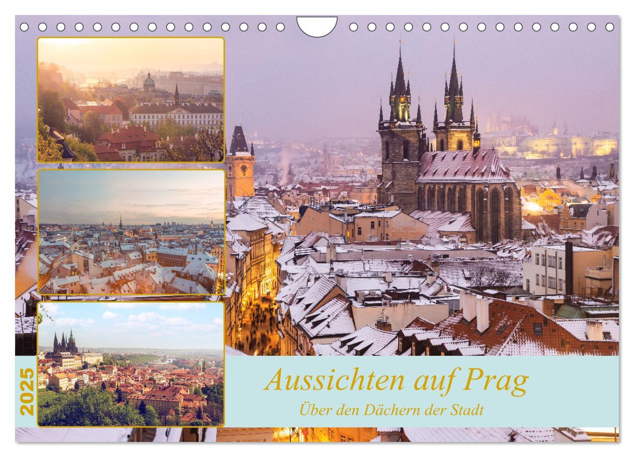 Cover: 9783383915116 | Aussichten auf Prag (Wandkalender 2025 DIN A4 quer), CALVENDO...