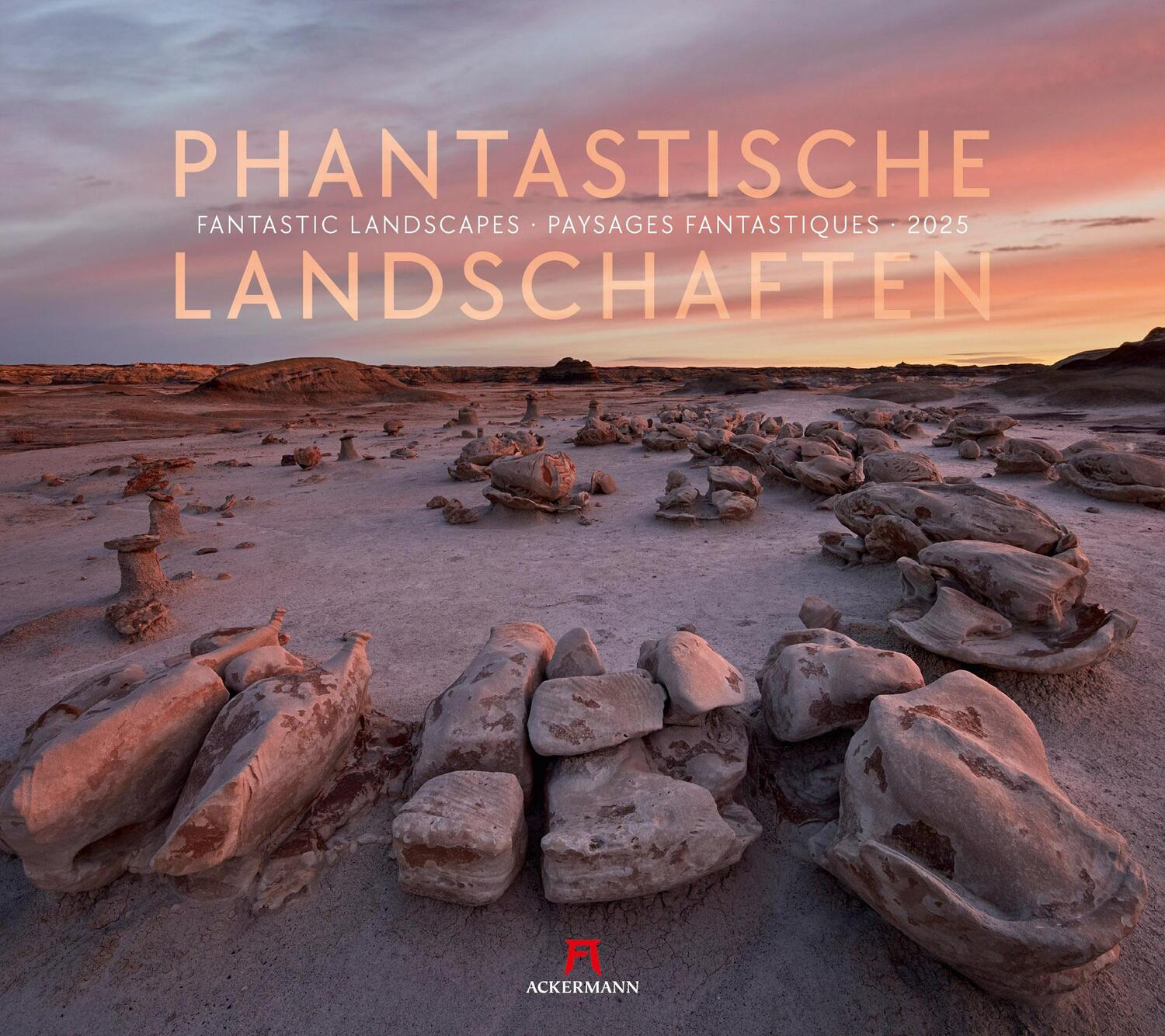 Cover: 9783838425276 | Phantastische Landschaften Kalender 2025 | Ackermann Kunstverlag