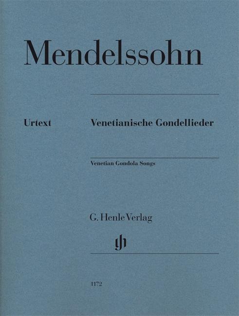 Cover: 9790201811727 | Venetian Gondola Songs | Henle Urtext Editions | G. Henle Verlag