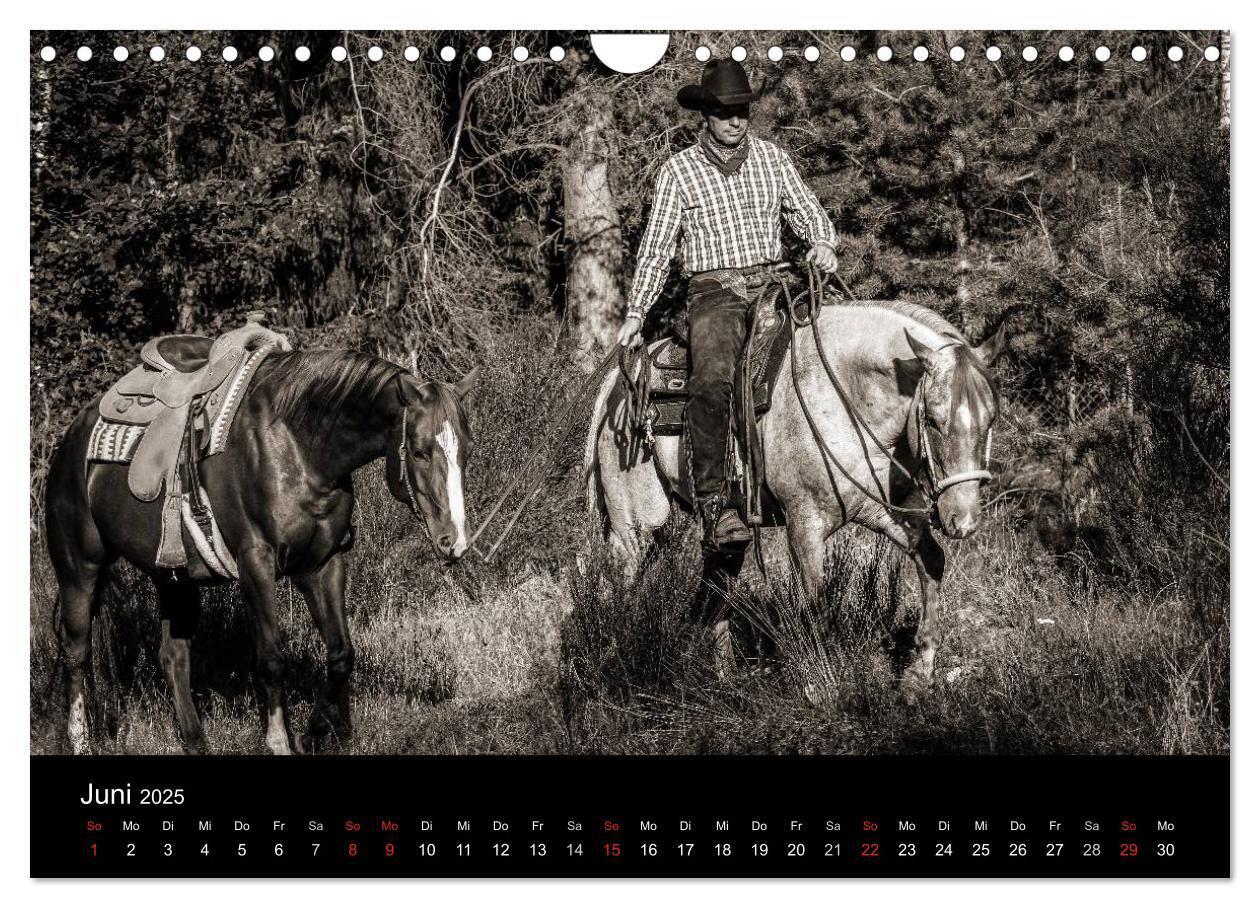 Bild: 9783435570072 | Westernreiten (Wandkalender 2025 DIN A4 quer), CALVENDO Monatskalender