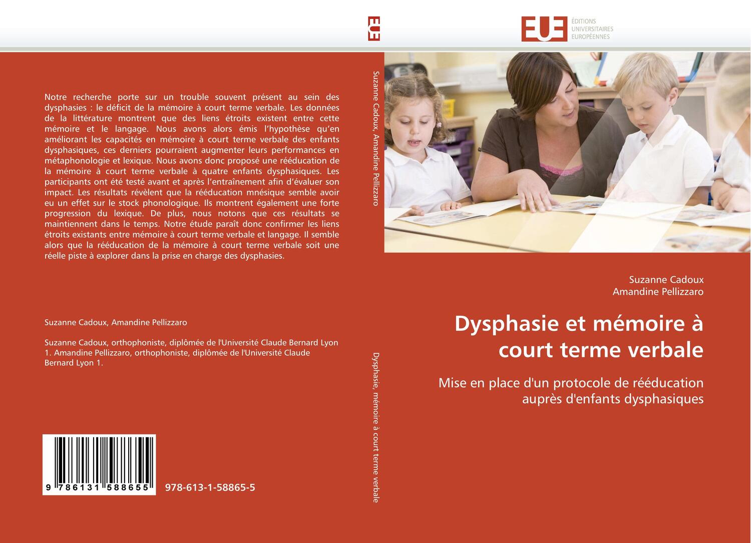Cover: 9786131588655 | Dysphasie et mémoire à court terme verbale | Suzanne Cadoux (u. a.)