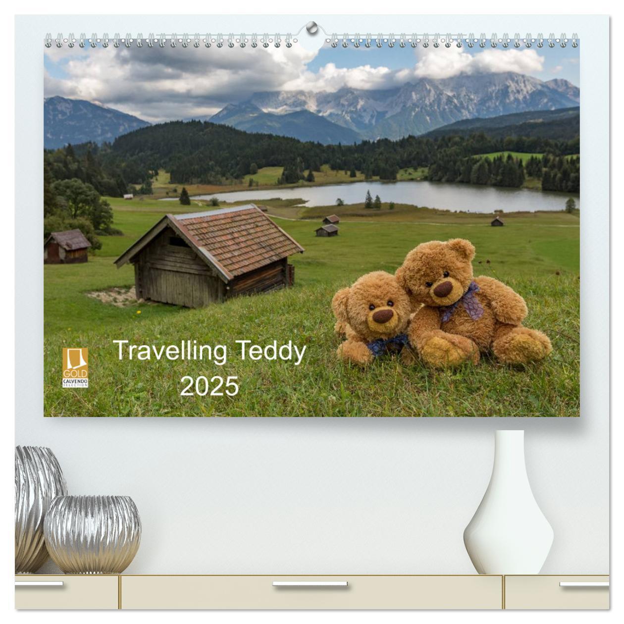 Cover: 9783435490356 | Travelling Teddy 2025 (hochwertiger Premium Wandkalender 2025 DIN...