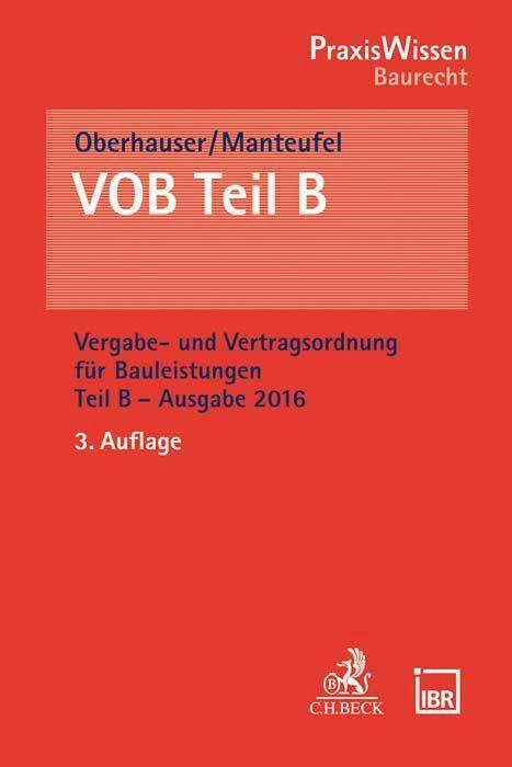 Cover: 9783406738227 | VOB Teil B | Iris Oberhauser (u. a.) | Taschenbuch | Deutsch | 2019