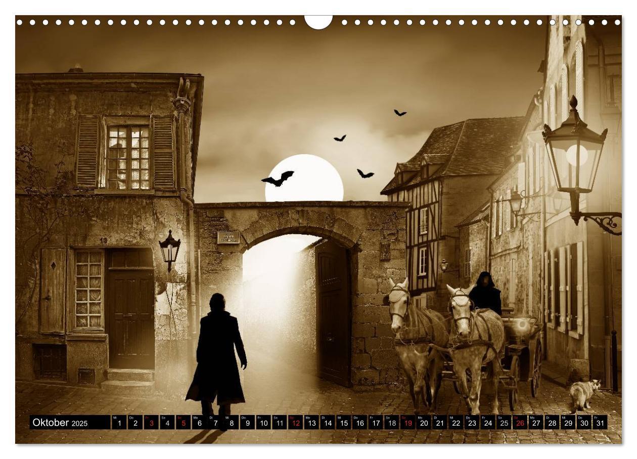 Bild: 9783435680474 | Nostalgie in Sepia (Wandkalender 2025 DIN A3 quer), CALVENDO...