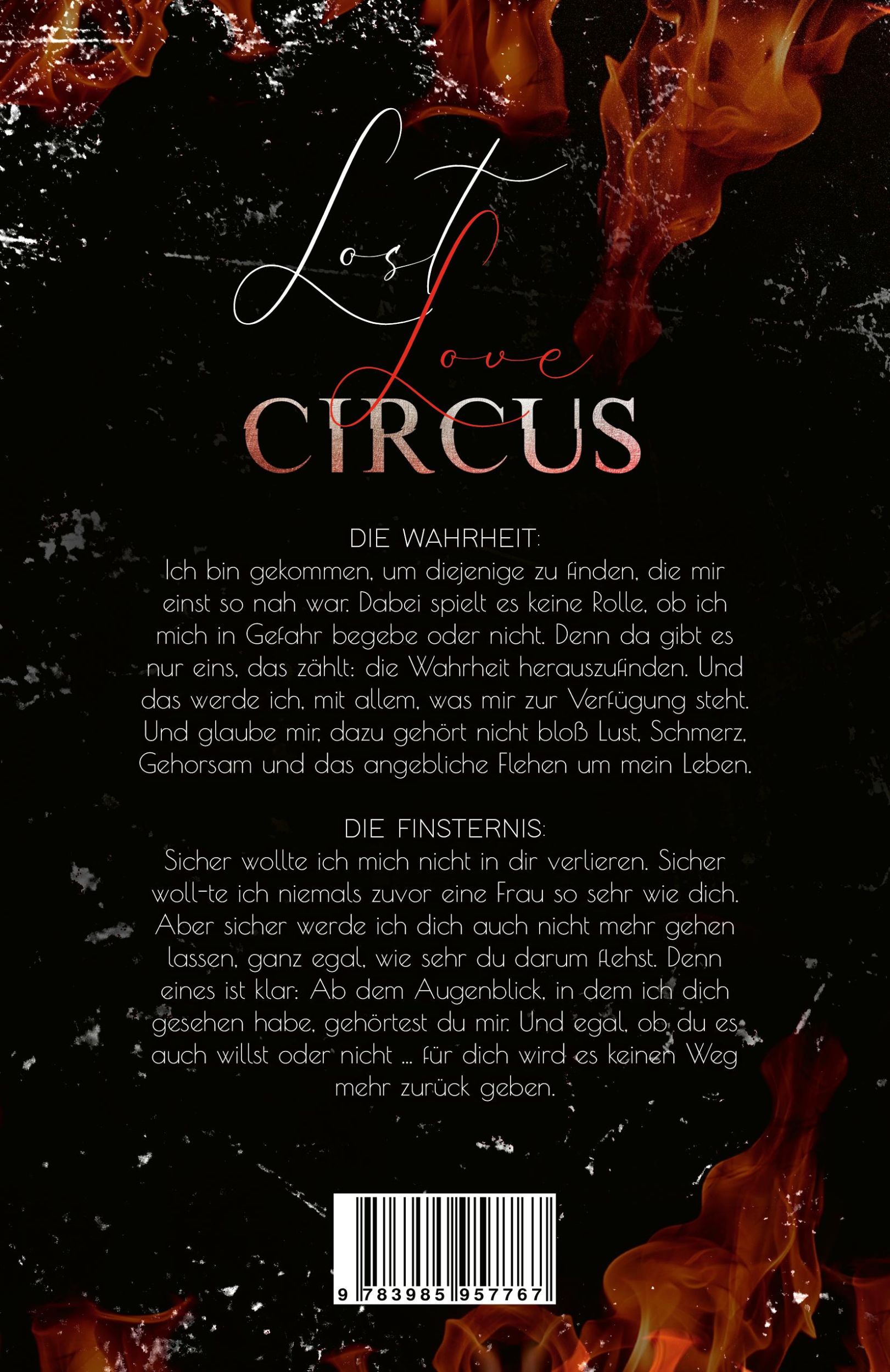 Rückseite: 9783985957767 | LOST LOVE CIRCUS | Dein Feuer | B. B. Stiffers (u. a.) | Taschenbuch