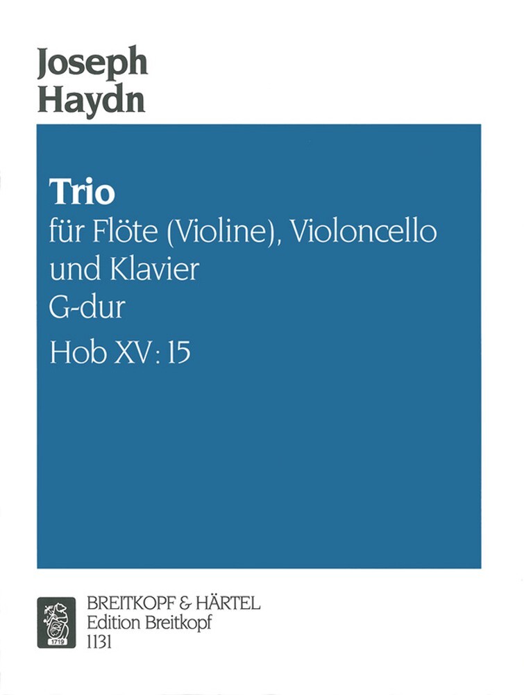 Cover: 9790004160411 | Klavier-Trio G-Dur Hob XV: 15 | Franz Joseph Haydn | Buch