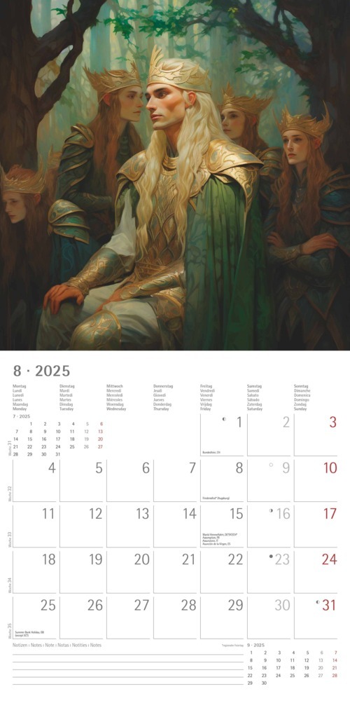 Bild: 4251732344337 | Alpha Edition - Medieval Fantasy 2025 Broschürenkalender, 30x30cm,...