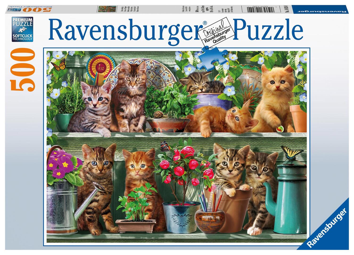 Cover: 4005556148240 | Katzen im Regal - Puzzle mit 500 Teilen | Spiel | Deutsch | 2019