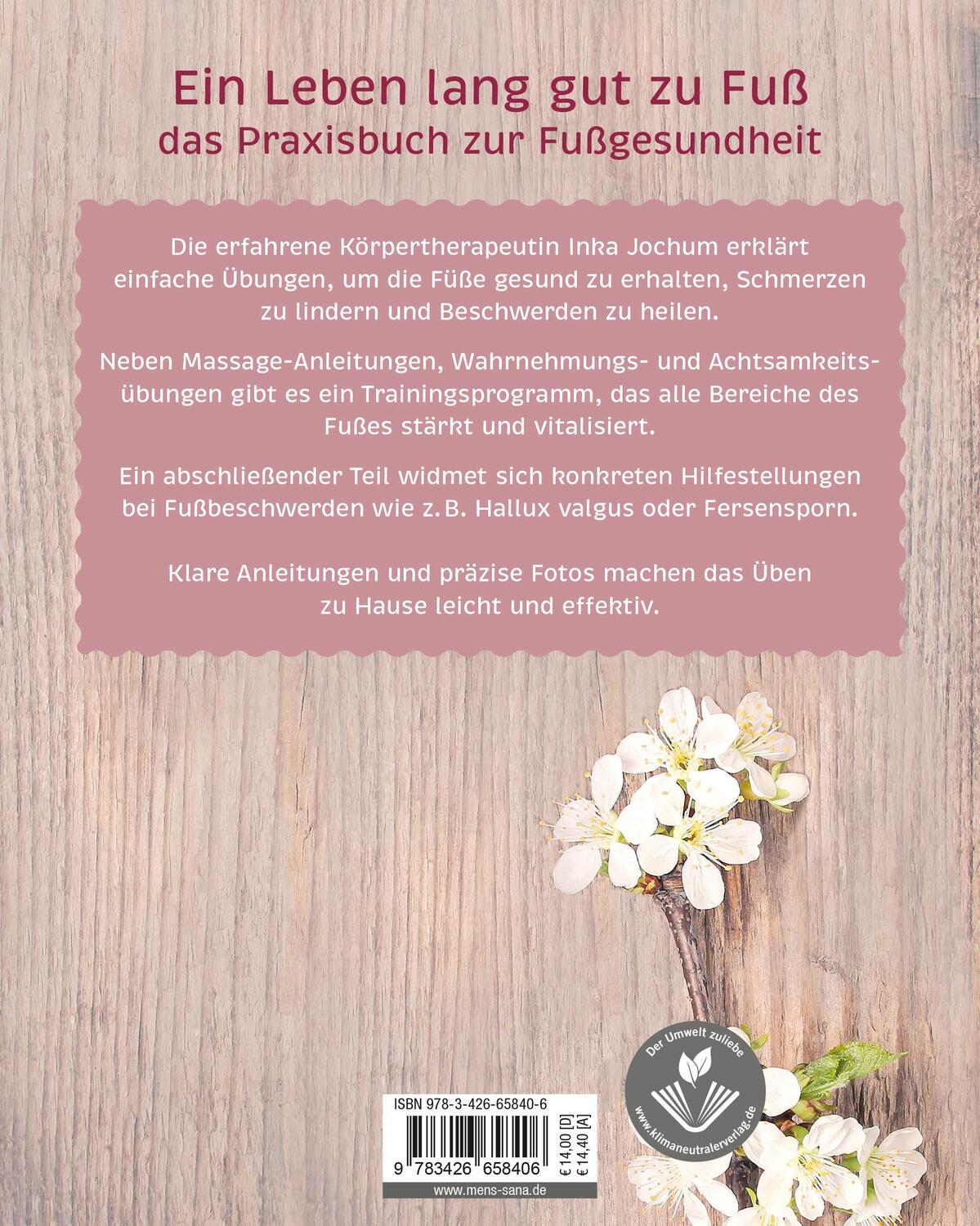 Rückseite: 9783426658406 | Das FußHeilbuch | Inka Jochum | Taschenbuch | 96 S. | Deutsch | 2019