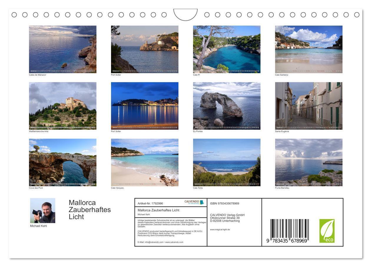 Bild: 9783435678969 | Mallorca Zauberhaftes Licht (Wandkalender 2025 DIN A4 quer),...