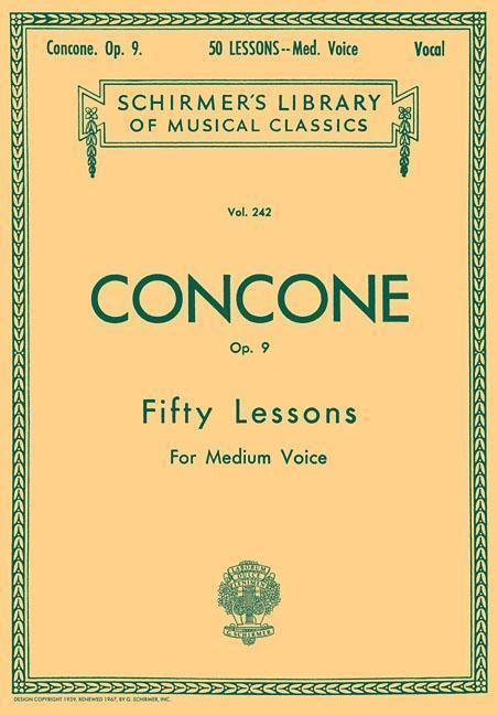 Cover: 9780793553440 | 50 Lessons, Op. 9: Schirmer Library of Classics Volume 242 Medium...