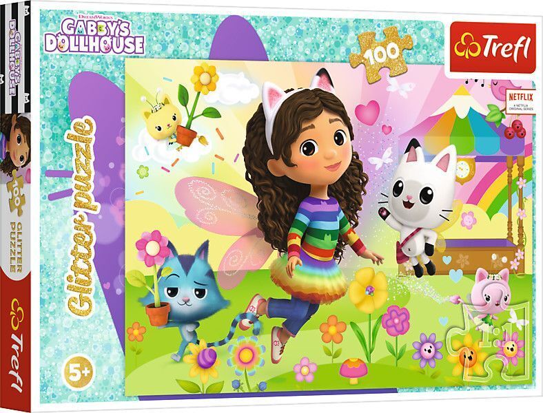 Cover: 5900511148329 | Glitter Puzzle 100 - Gabby's Dollhouse | Spiel | In Kartonage | 14832