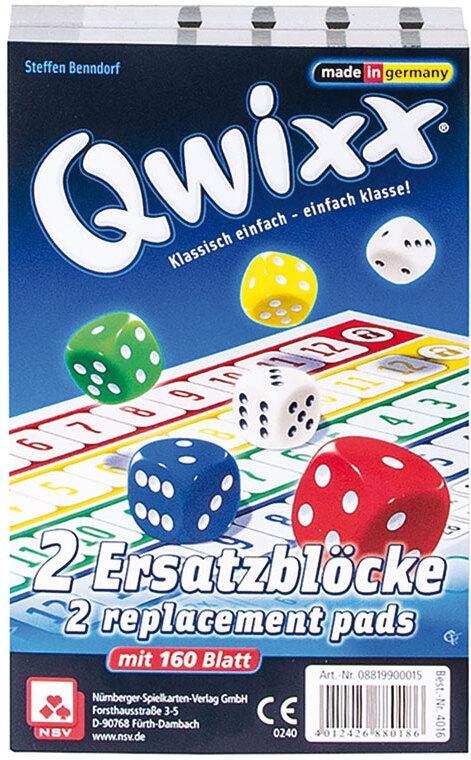 Cover: 4012426880186 | Qwixx Zusatzblöcke (2 Stück) | Steffen Benndorf | Spiel | 2 Bde/Tle