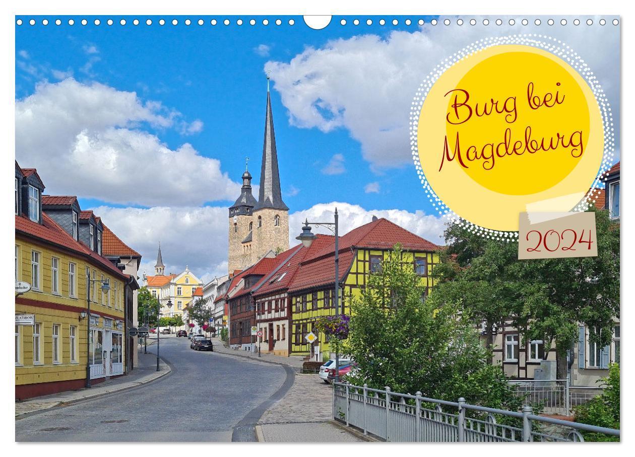 Cover: 9783675595279 | Burg bei Magdeburg (Wandkalender 2024 DIN A3 quer), CALVENDO...