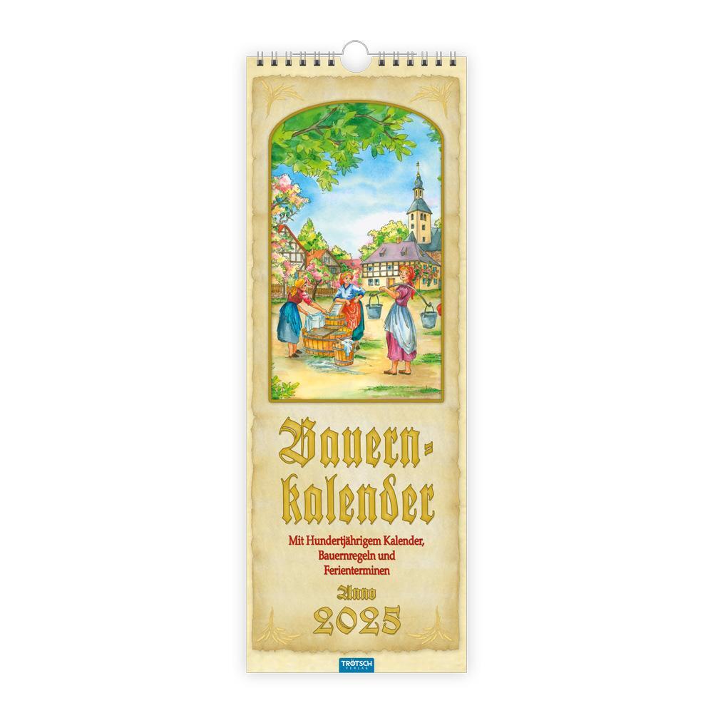 Cover: 9783988022356 | Trötsch Maxi-Streifenkalender Bauernkalender 2025 mit...