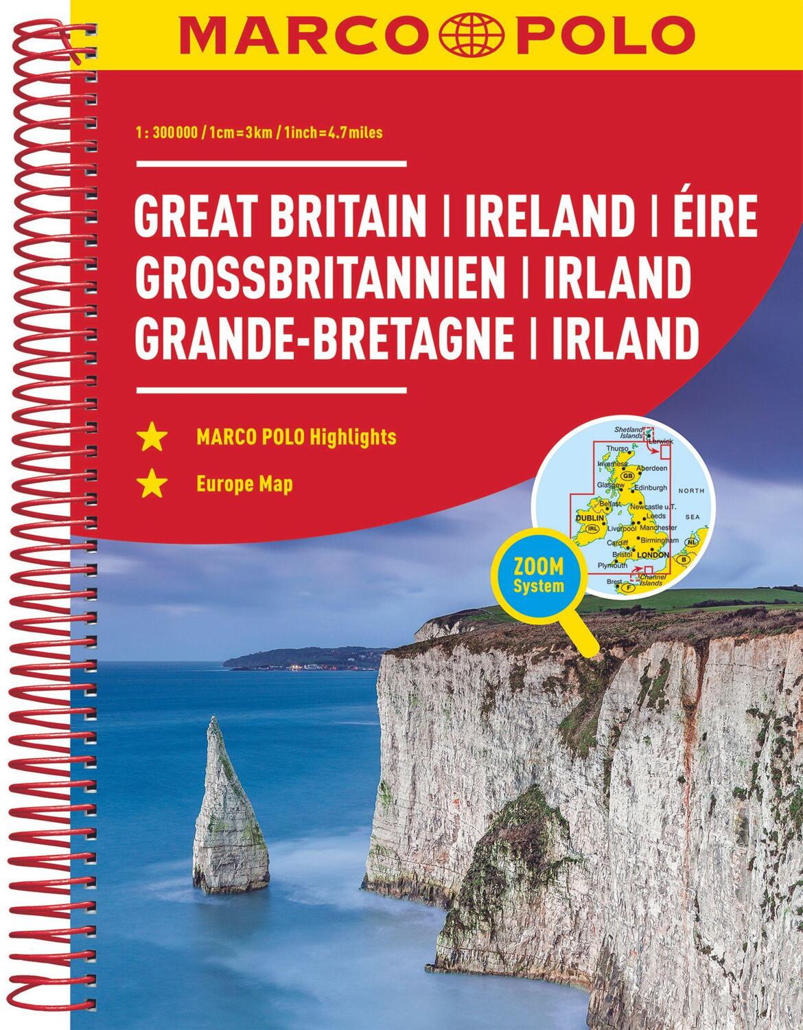 Cover: 9783829736923 | MARCO POLO ReiseAtlas Großbritannien, Irland 1:300 000 | Taschenbuch