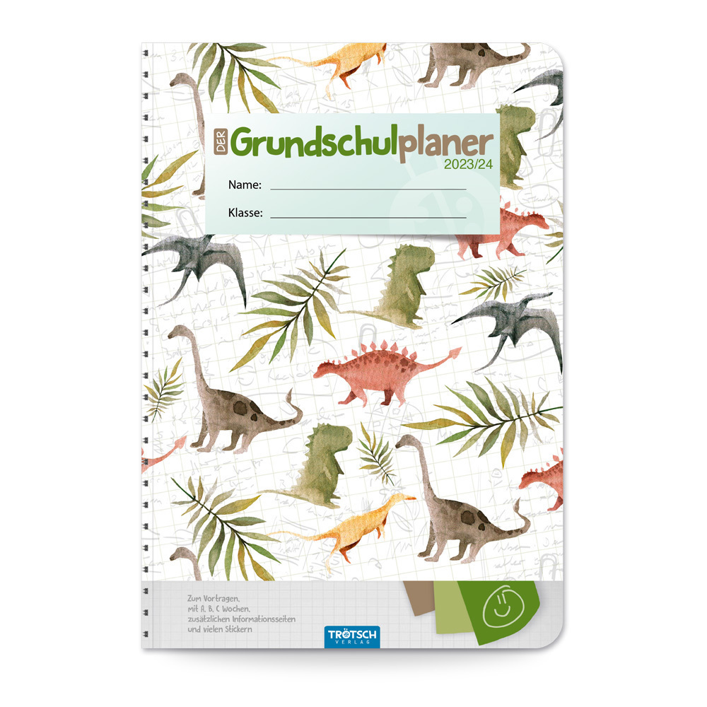 Cover: 9783965529267 | Trötsch Grundschulplaner Dino 23/24 | Trötsch Verlag GmbH &amp; Co.KG