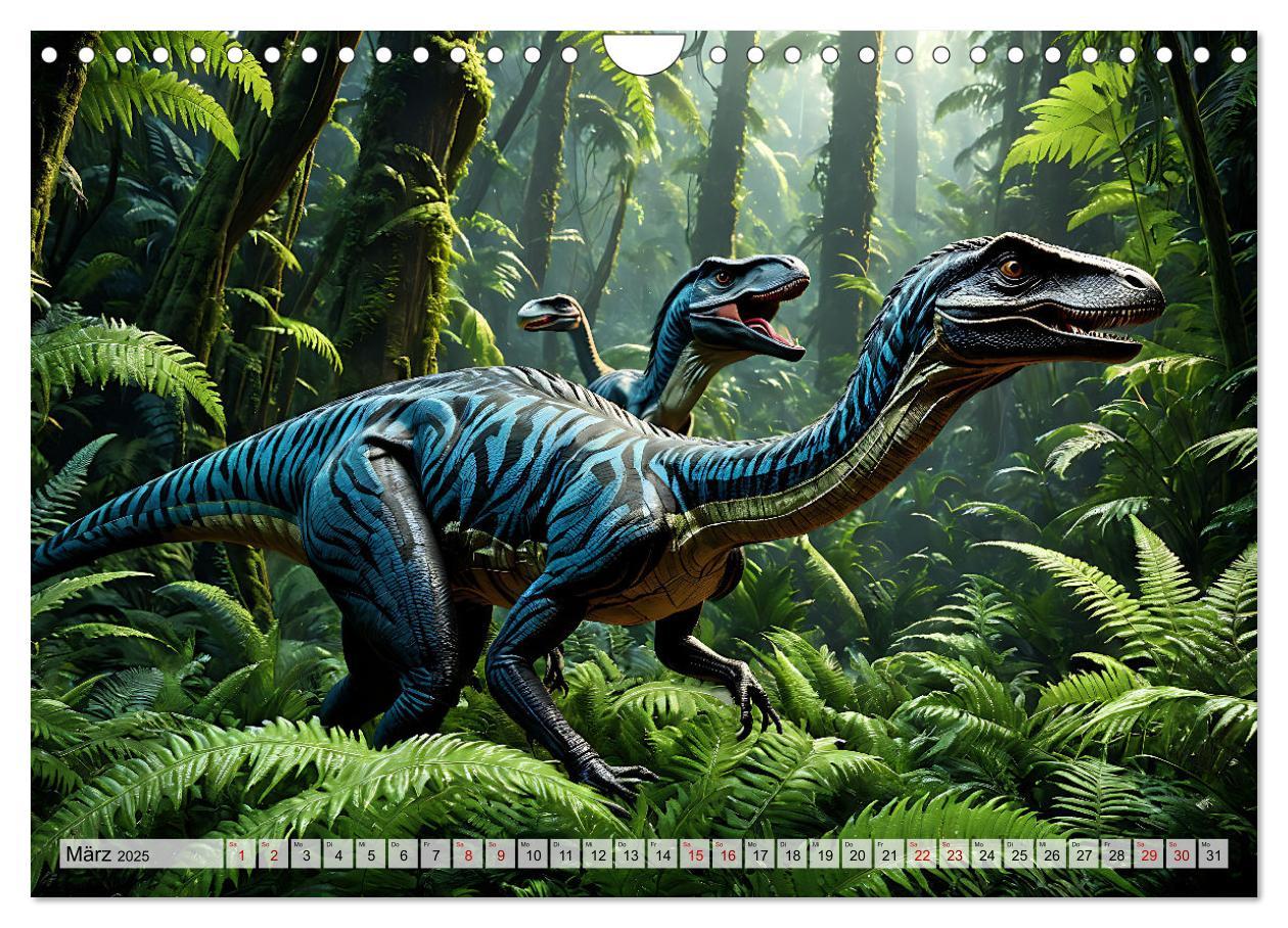 Bild: 9783383798955 | Dinosaurier - die Welt der Urzeitgiganten (Wandkalender 2025 DIN A4...