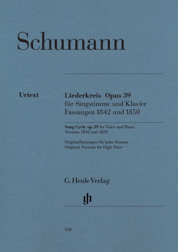 Cover: 9790201805504 | Song Cycle Op.39 for Voice and Piano | Robert Schumann (u. a.) | Buch