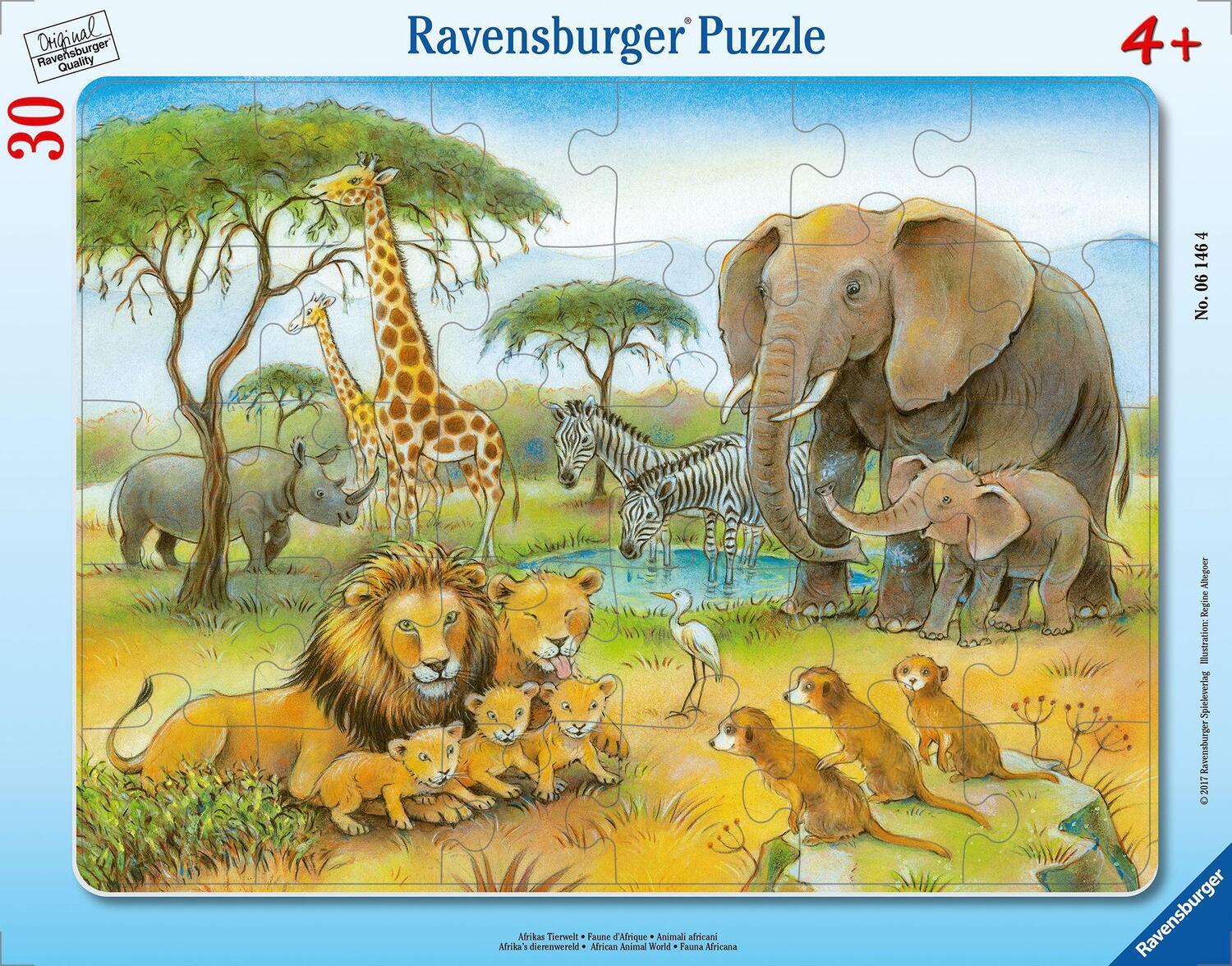 Cover: 4005556061464 | Afrikas Tierwelt. Kinderpuzzle 30 Teile | Spiel | Deutsch | 2017