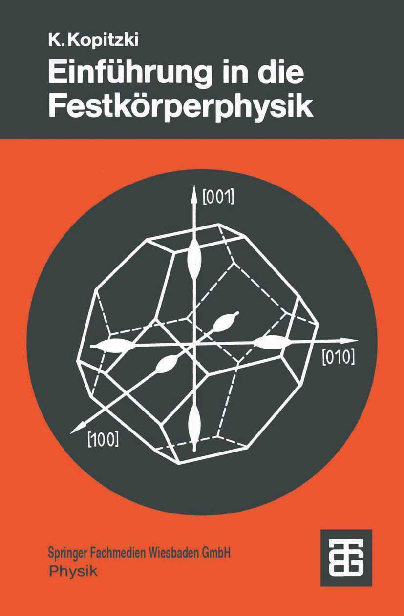 Cover: 9783519130833 | Einführung in die Festkörperphysik | Konrad Kopitzki | Taschenbuch