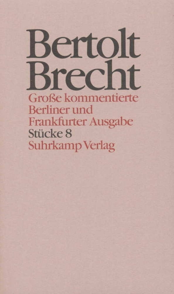 Cover: 9783518400685 | Stücke. Tl.8 | Bertolt Brecht | Buch | In Schuber | 615 S. | Deutsch