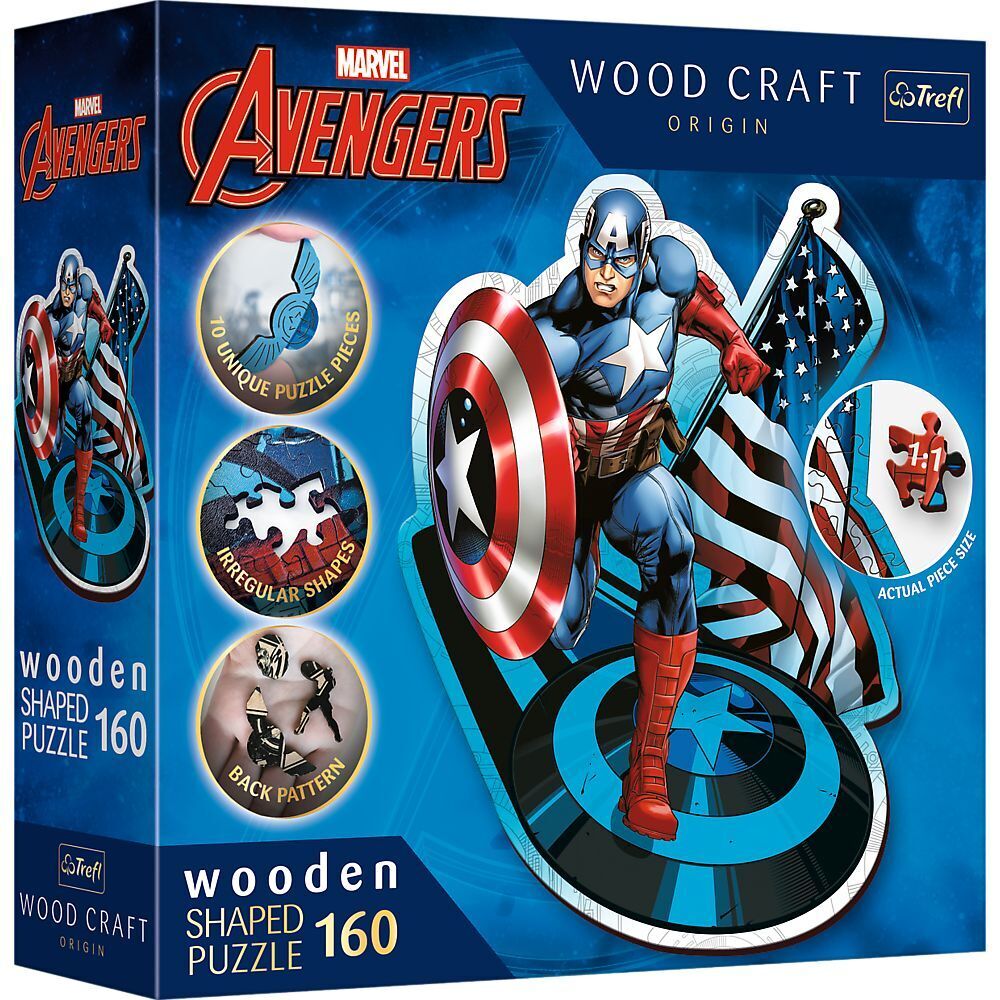 Cover: 5900511201949 | Holz Puzzle 160 Marvel Avengers - Captain America | Spiel | Kartonage