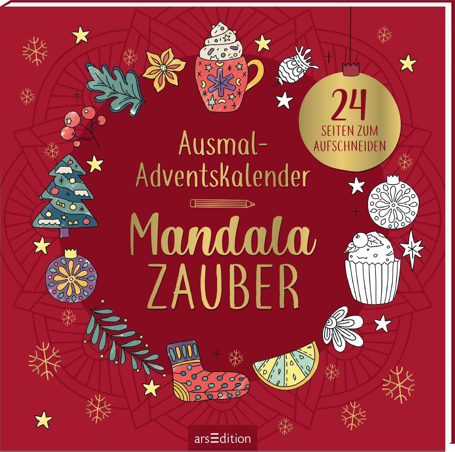 Cover: 4014489131557 | Ausmal-Adventskalender Mandala-Zauber | 24 Seiten zum Aufschneiden