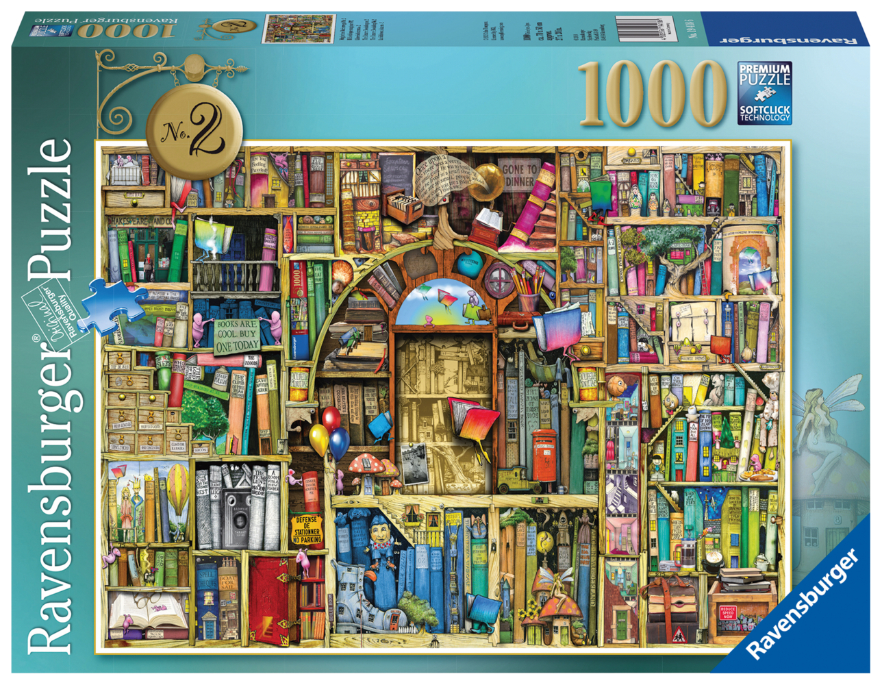 Cover: 4005556194186 | Magisches Bücherregal Nr. 2 (Puzzle) | Spiel | In Spielebox | 19418