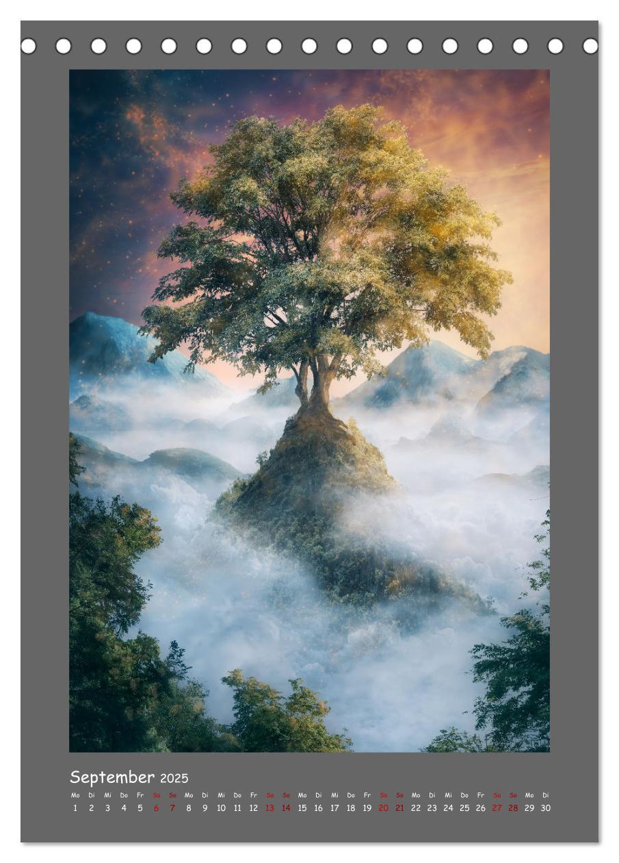 Bild: 9783435888184 | Yggdrasil - Der Baum des Lebens (Tischkalender 2025 DIN A5 hoch),...