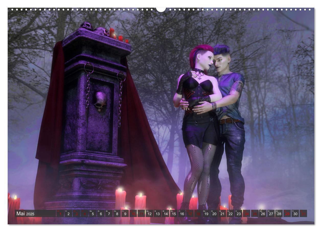 Bild: 9783435072248 | Gothic Sehnsucht (Wandkalender 2025 DIN A2 quer), CALVENDO...