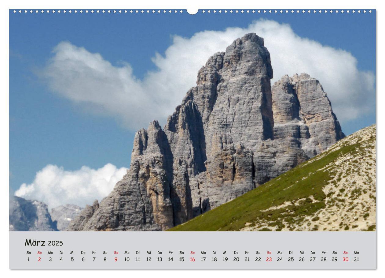 Bild: 9783435289721 | Wandern in den Dolomiten (Wandkalender 2025 DIN A2 quer), CALVENDO...