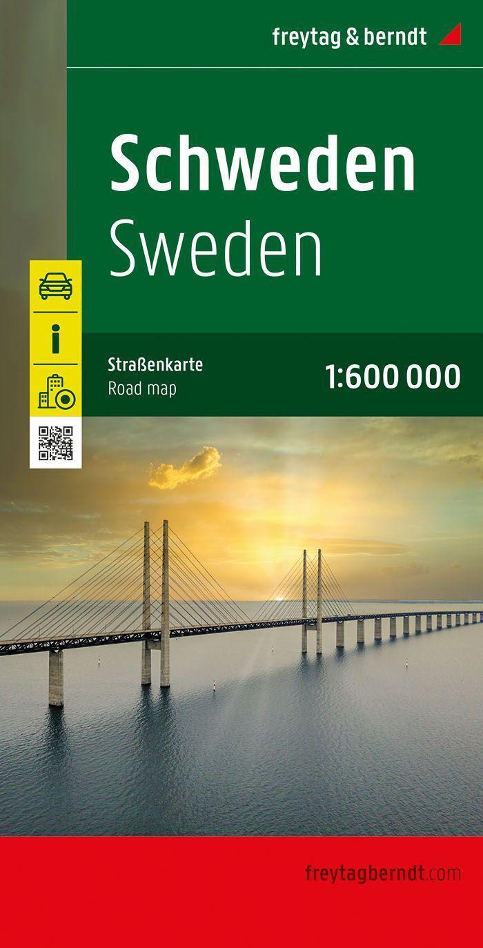 Cover: 9783707921687 | Schweden, Straßenkarte 1:600.000, freytag &amp; berndt | (Land-)Karte