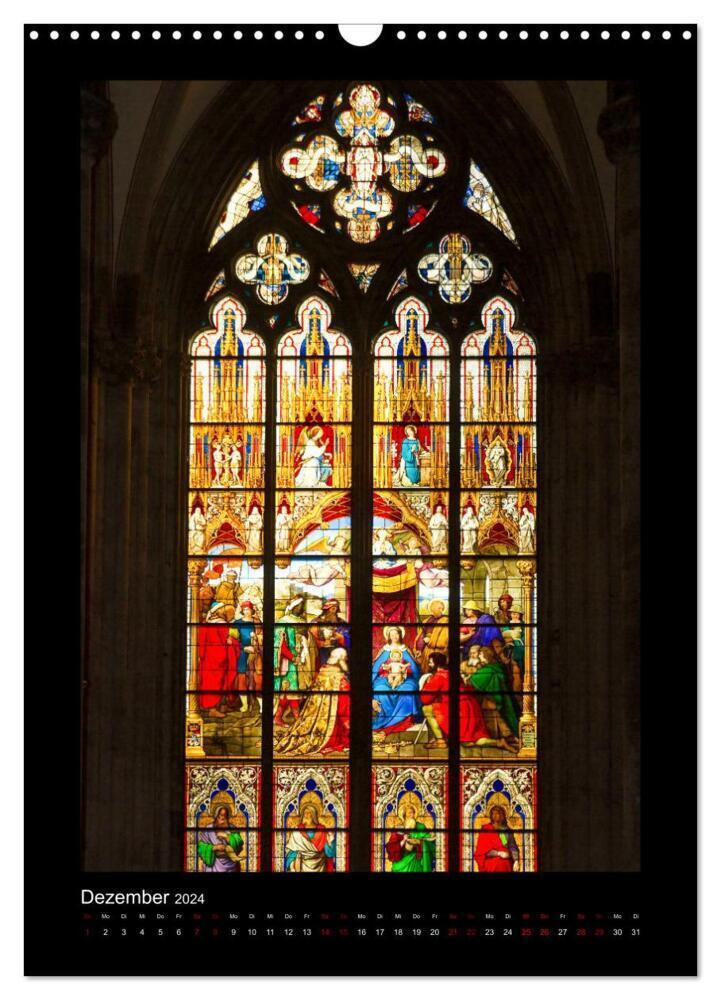 Bild: 9783675426313 | Kirchenfenster - Sakrale Glaskunst (Wandkalender 2024 DIN A3 hoch),...