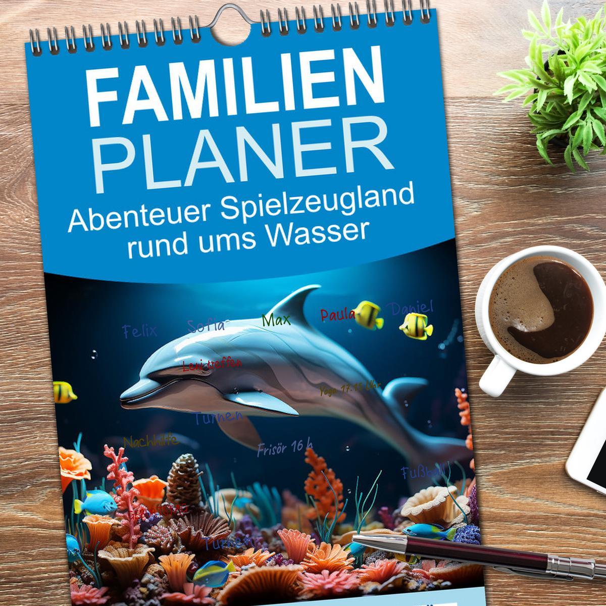 Bild: 9783457091883 | Familienplaner 2025 - Abenteuer Spielzeugland rund ums Wasser mit 5...