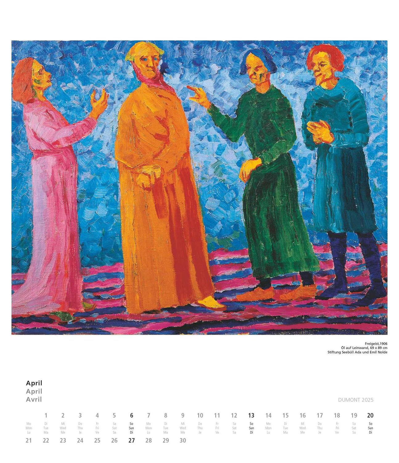 Bild: 4250809652979 | Emil Nolde 2025 - Kunstkalender - Wandkalender im Format 34,5 x 40...
