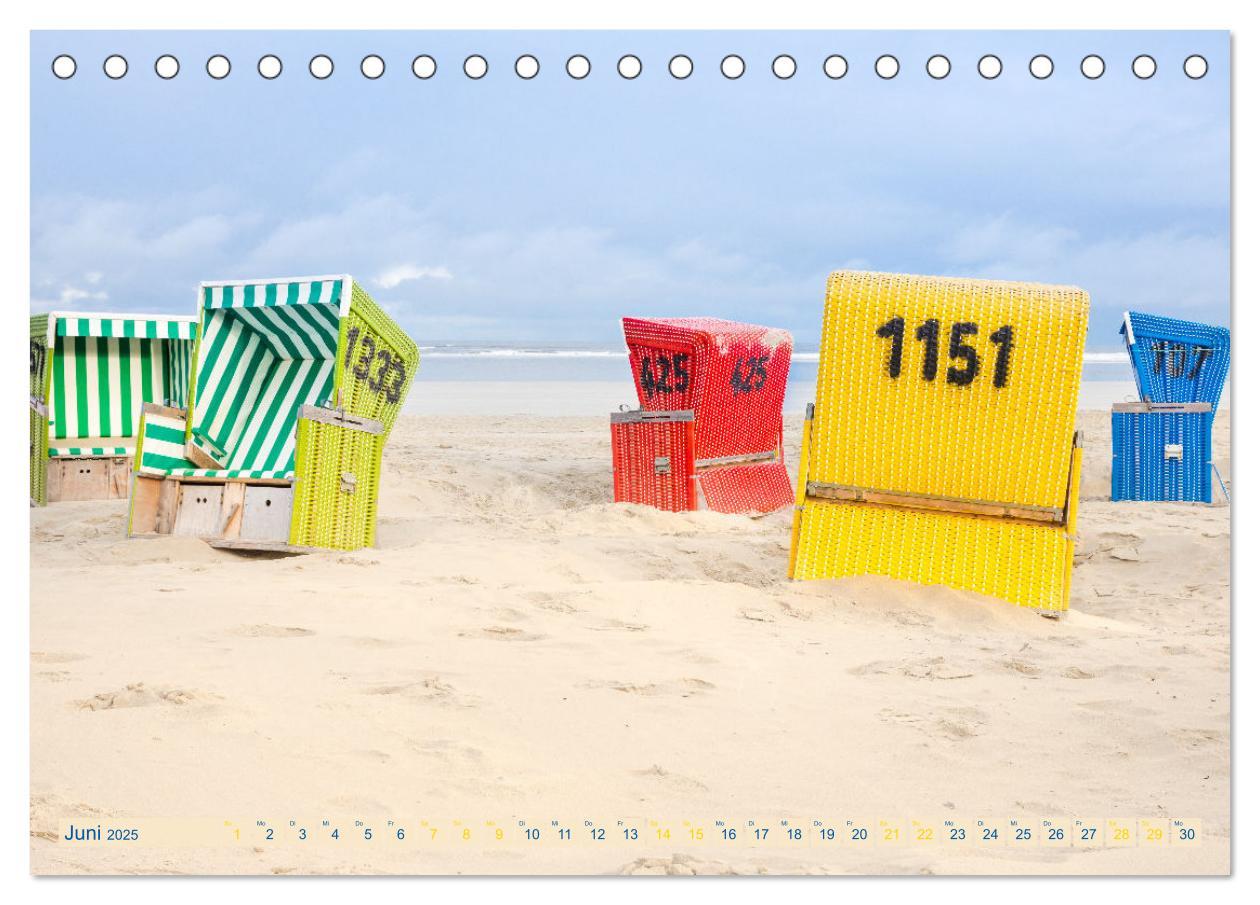 Bild: 9783435072835 | Am Strand von Langeoog (Tischkalender 2025 DIN A5 quer), CALVENDO...