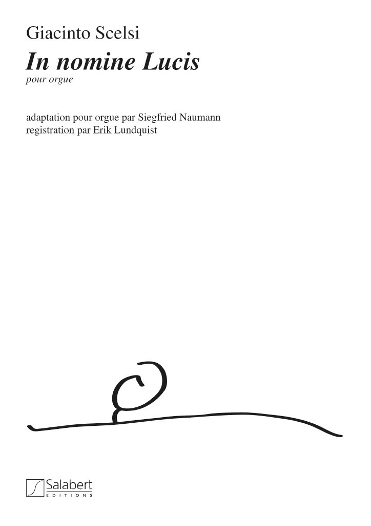 Cover: 9790048027718 | In Nomine Lucis | Pour Orgue | Giacinto Scelsi | Partitur