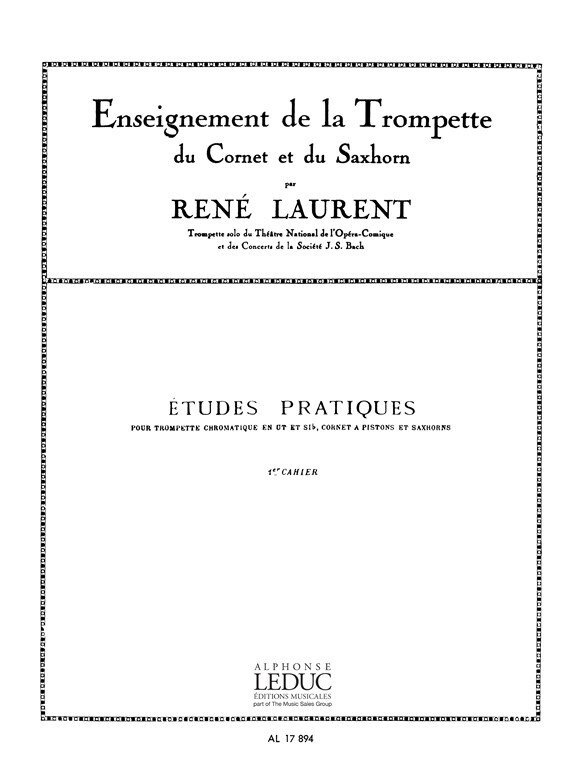 Cover: 9790046178948 | Rene Laurent: Etudes pratiques Vol.1 | Rene Laurent | Partitur