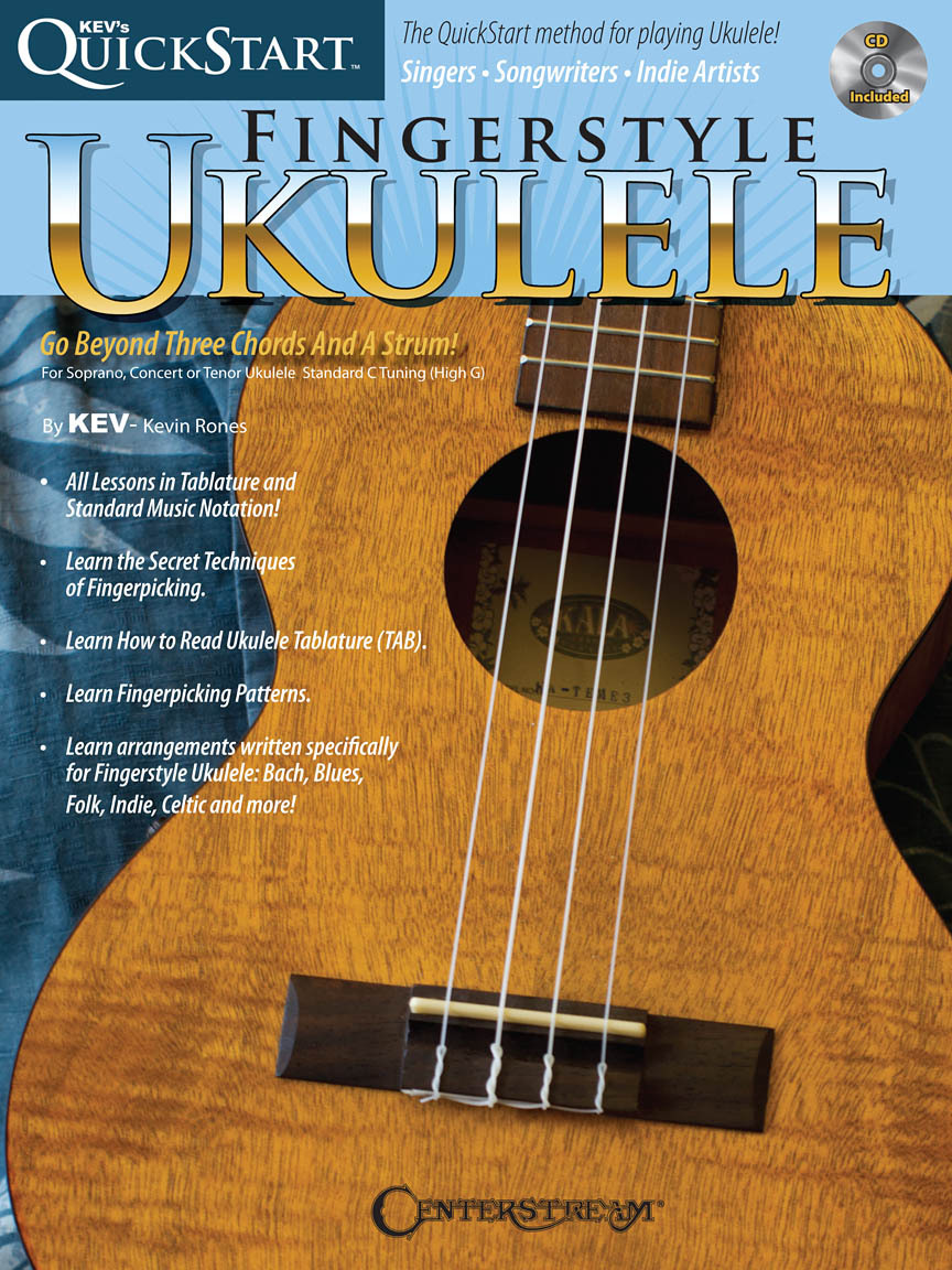Cover: 884088641078 | Kev's QuickStart for Fingerstyle Ukulele | Fretted | EAN 0884088641078