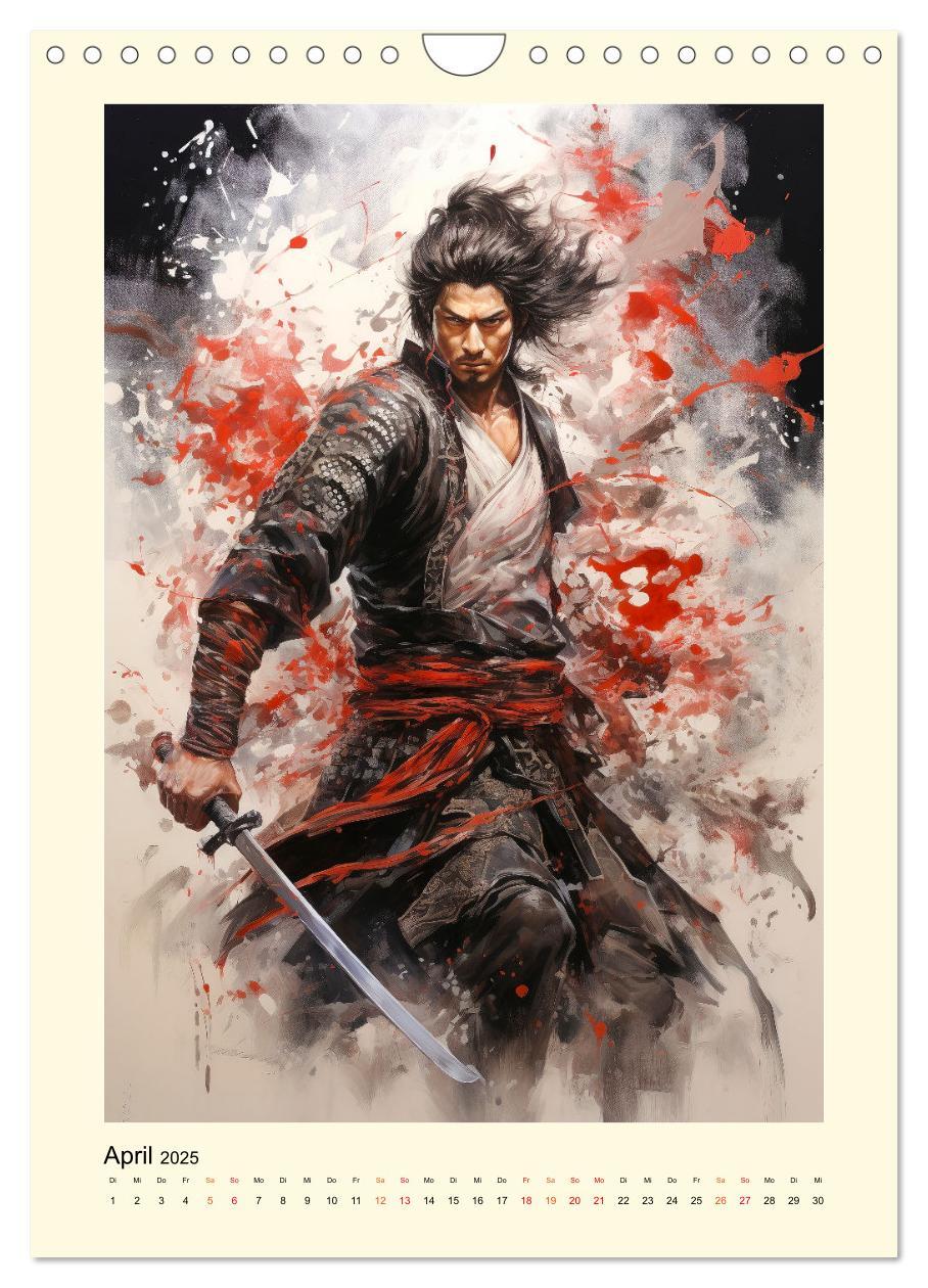 Bild: 9783435844326 | Samurai Helden (Wandkalender 2025 DIN A4 hoch), CALVENDO...