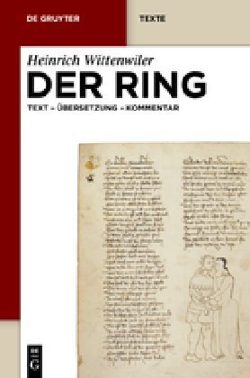 Cover: 9783110253832 | Der Ring | Heinrich Wittenwiler | Buch | 2012 | De Gruyter