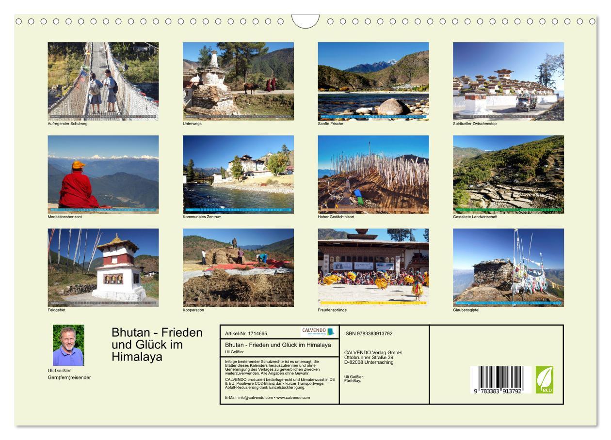 Bild: 9783383913792 | Bhutan - Frieden und Glück im Himalaya (Wandkalender 2025 DIN A3...